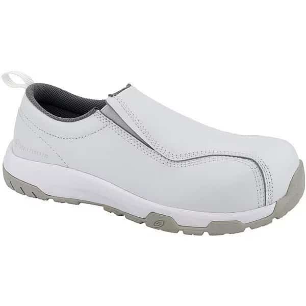 Women's Composite Toe Loafer Shoe, White, 8 1/2, W, Nautilus 1652