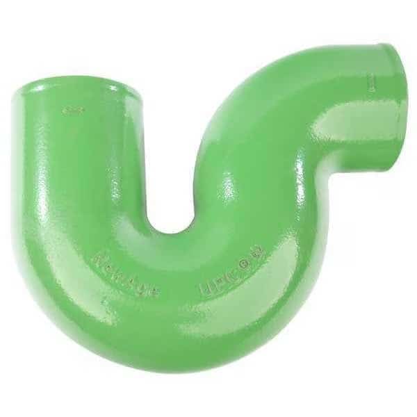 P-Trap P-Trap, 3" Pipe, Female Socket, Cast Iron, 0 psi