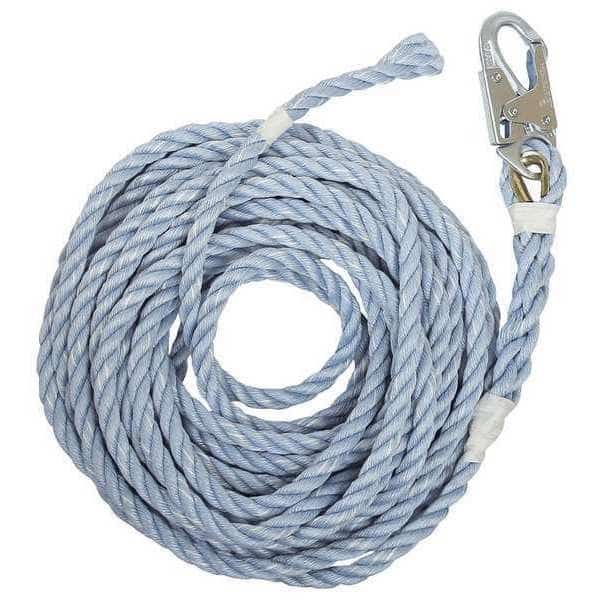 Vertical Lifeline, Blue, Steel Hardware