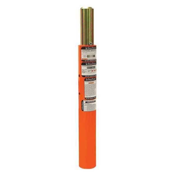 Center Post, Orange, 21 in H, Al/Steel