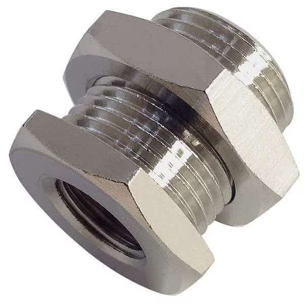 Female x Male Bulkhead Connector, 1 in L