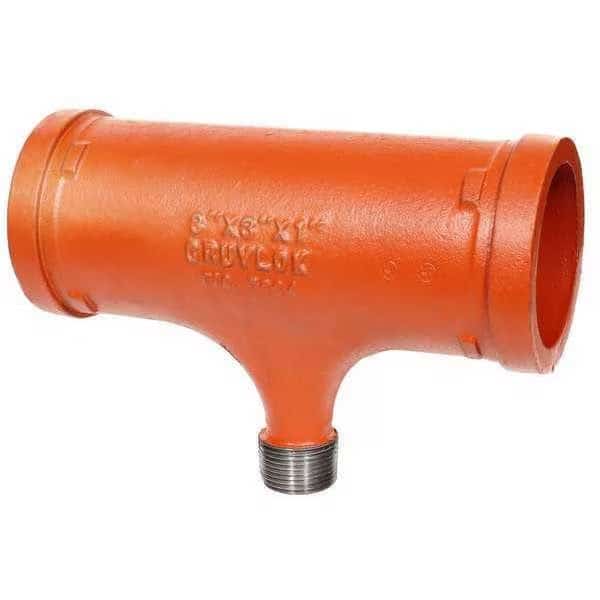 Tee, Ductile Iron, 2 1/2 x 2 1/2 x 2 in