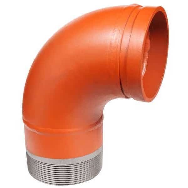 90 Elbow Adapter, Ductile Iron, 4 in