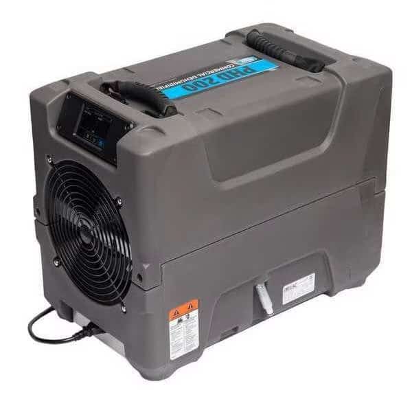 Industrial Compact Dehumidifier, 12 1/2 in, Rotomolded Polyethylene, 115 V AC