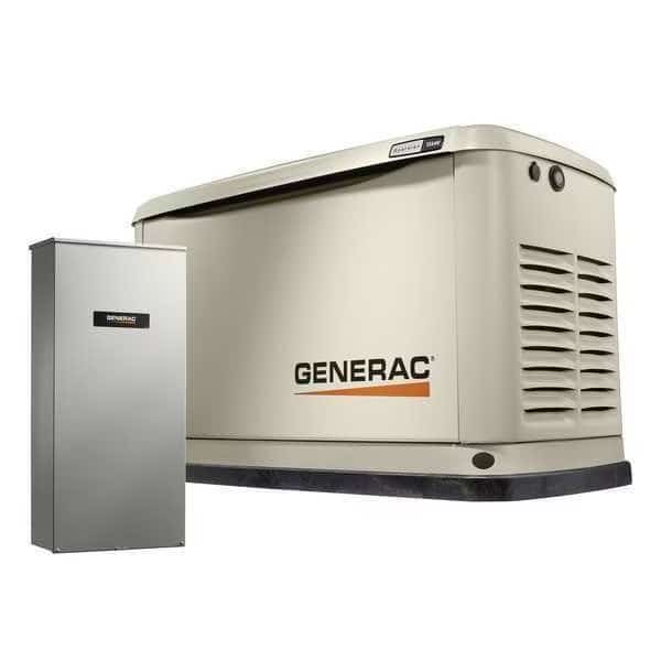 Standby Generator, Natural Gas/Propane, Single Phase, 18kW, Air Cooled