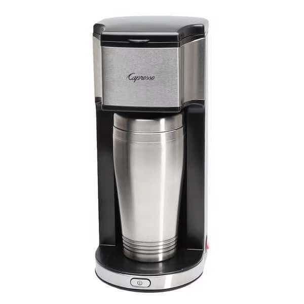 Silver Single 16 oz Personal Coffeemaker