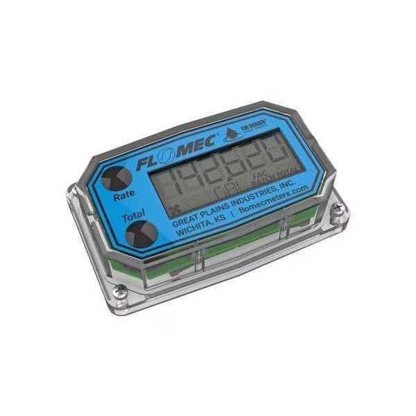 Electronic Flowmeter, Turbine, 3.4" L