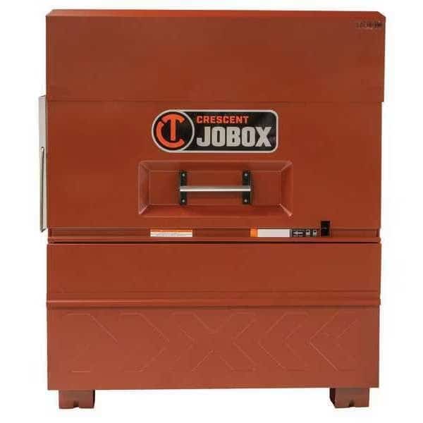 Piano-Style Jobsite Box, Brown, 48 in W x 31 in D x 57 in H