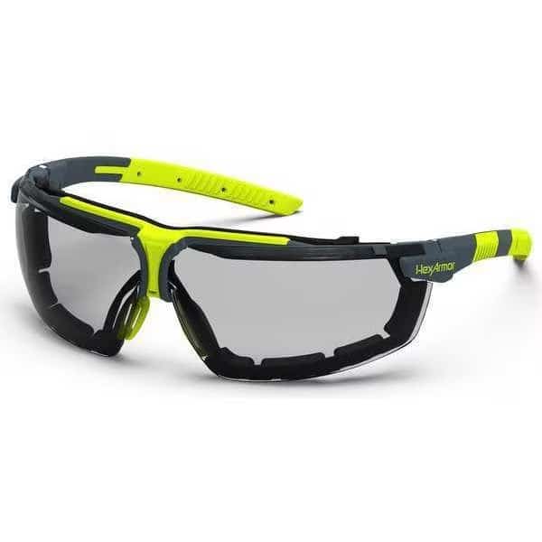 Safety Glasses Anti-Fog &  Anti-Scratch, Gray Lens, Half-Frame, Wraparound