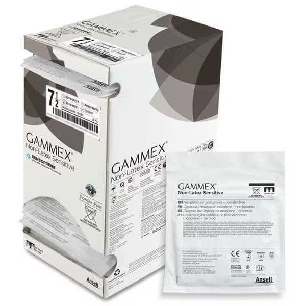 Gammex(R), Disposable Gloves, Latex, Powder-Free, M ( 8 ), 50 PK, Beige