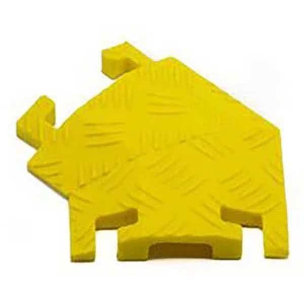 Cable Protector, 1Channel, 11-3/4"W, Yellow, Fastlane, Mfr#: FL45LT1X1.5-Y