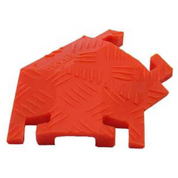 Cable Protector 45 Deg Right Turn, 1-1/2 in H, 12 in L, 10-1/4 in W, 1 Channel, Polyurethane