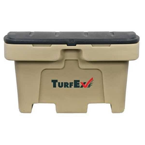 Storage Container, Polyethylene, Brown, 27 3/4 in H, 33.25 in W