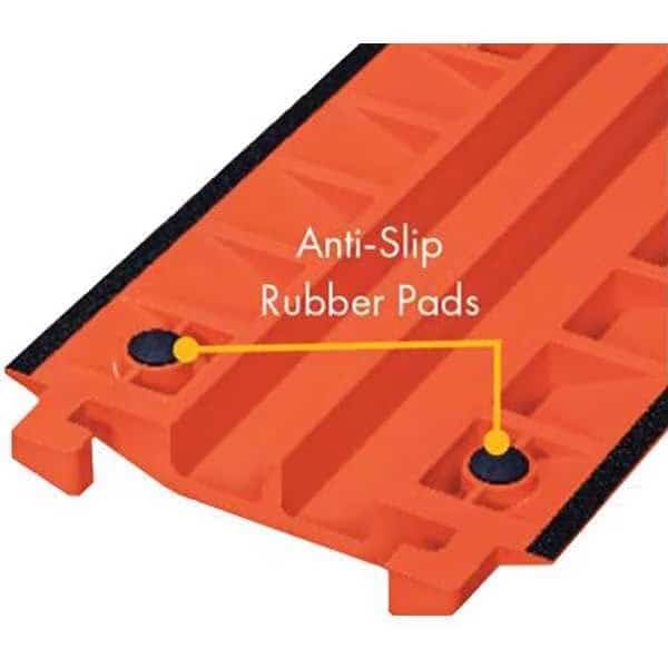 Anti-Slip Rubber Pad Traction Kit, 1-1/4 in H, 4-1/2 in L, 2-3/4 in W, 0 Channel, Rubber, Black