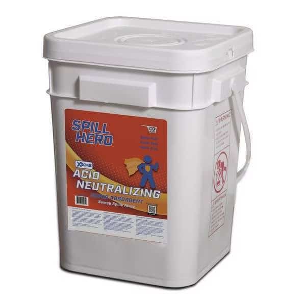 Granular Sorbent, Alumina Silica (Volcanic Ash), 4 gal Volume Absorbed per Pkg., 12 lb lb, Pail