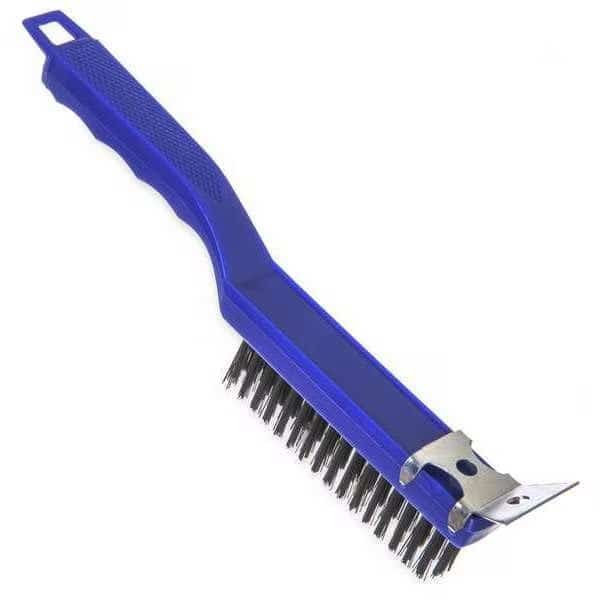 Grill Brush/Scraper, 11.4", Plastic Handle