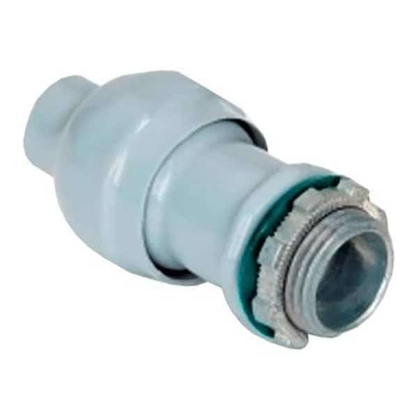 Cable Connector, 1/2" NPT, Zinc, Gray