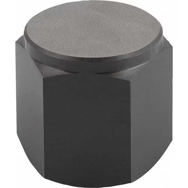 Positioning Foot, Form D, Int. Thread Smooth Face, Steel, Case Hard. w Black Oxide Finish, Sw=30