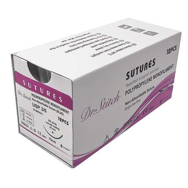 Training Sutures with Thread, Polyp, 3/0