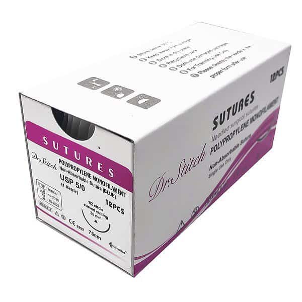 Training Sutures with Thread, Polyp, 5/0, DR.STITCH, Mfr# DS-0012