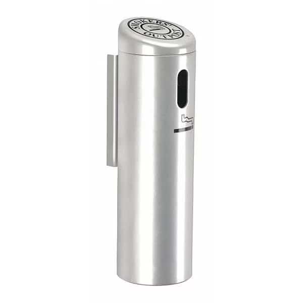 Smoker's Outpost Wall-mounted Ashtray, Silver