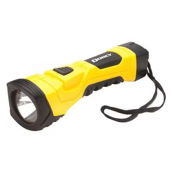 LED Flashlight, AA, Yellow, 200lm
