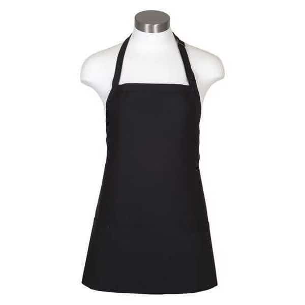 Apron, 3-Pocket Bib, F10, Black, Fame Fabrics, Mfr#: 18141