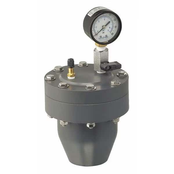 Pulsation Dampener,PVC,10 cu. in.,Fkm, Mfr#: PDS010VT-PV, TRUE BLUE