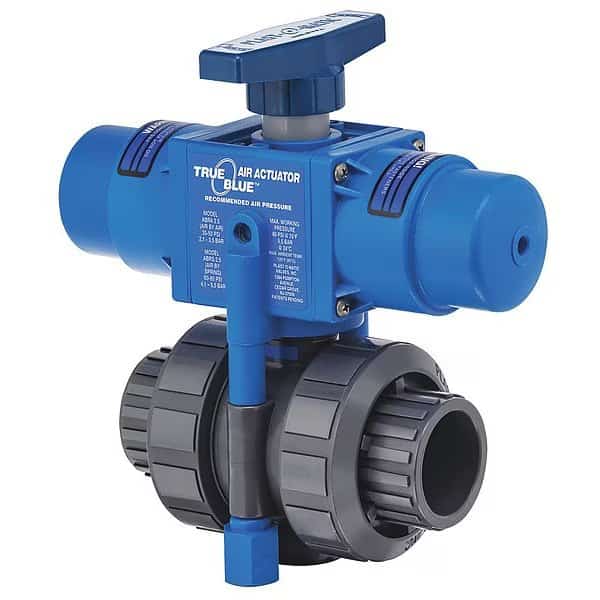 Air x Spring Valve, PVC, 3", Fkm, Npt, TRUE BLUE, Mfr# ABRS300VT-PV