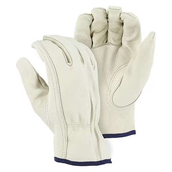 Leather Gloves, Open Cuff, Keystone Thumb, 4XL, 12 PK
