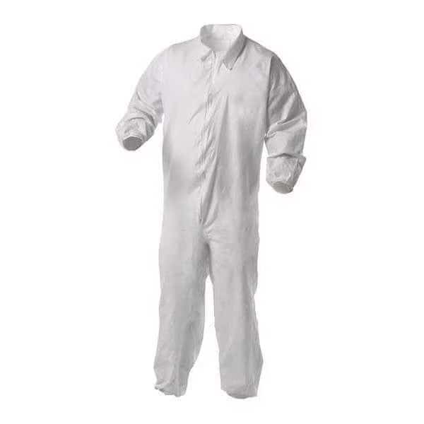 Disposable Coverall, Collared, M, KleenGuard(TM) A35, Zipper, Elastic Cuff, Elastic Ankle