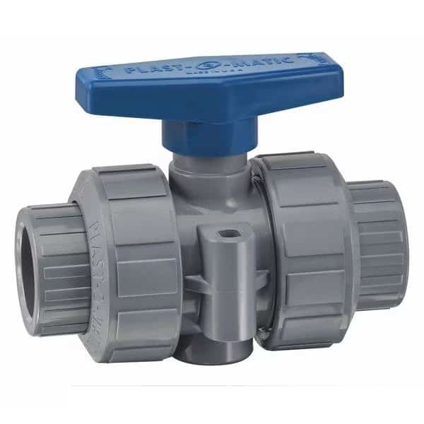 Manual Ball Valve,CPVC,1-1/4",Epdm,Sockt, Mfr#: MBV125EPS-CP, TRUE BLUE