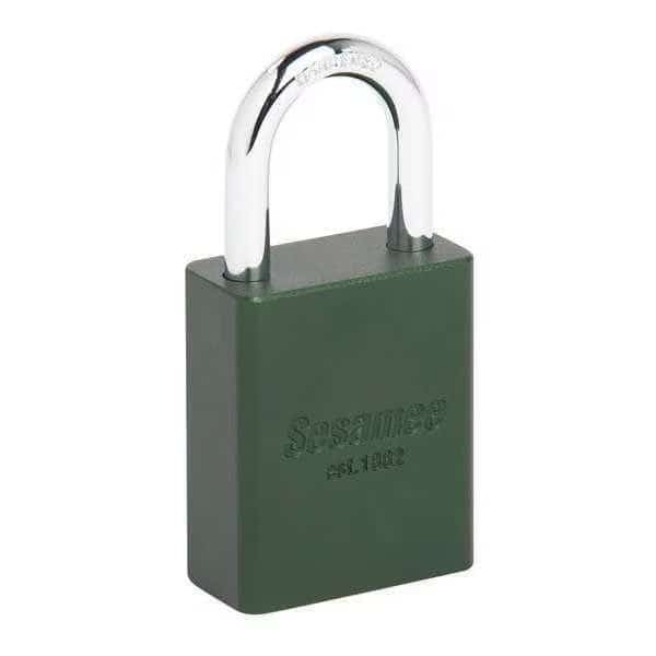 Alum Safety Lockout Padlock, KD, Green