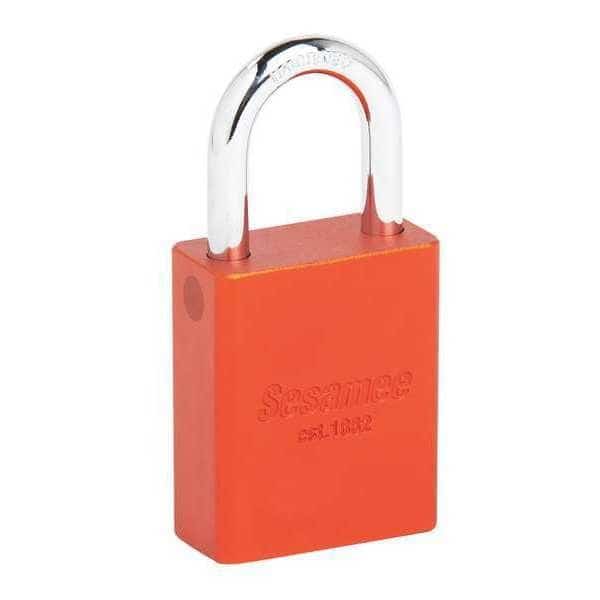 Alum Safety Lockout Padlock, KA, Orange, Sesamee, Mfr#: 90117