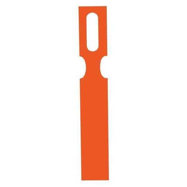 KeyholeTag, MetalDet, 1-3/4x11", Org, PK1000