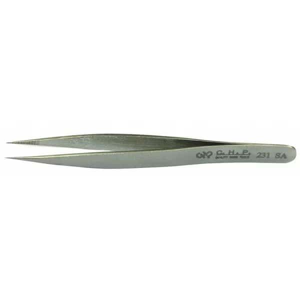 Fine Point Tweezer, Seratted Tips, 120mm