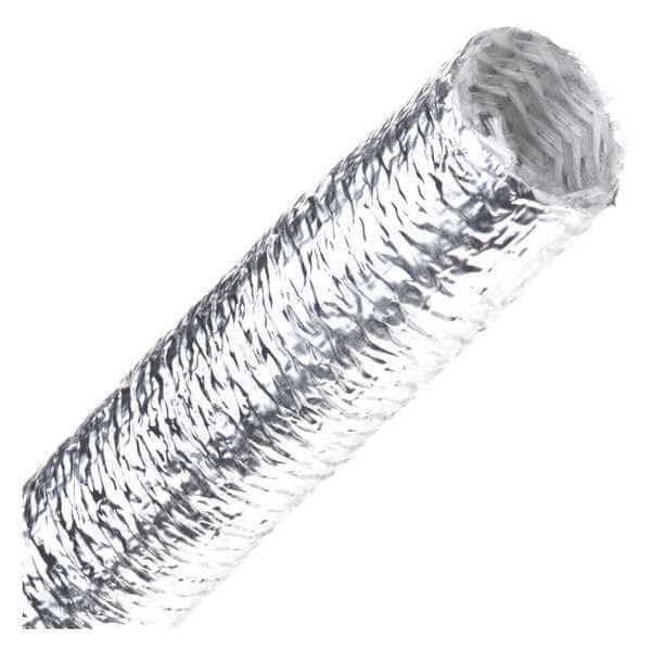 Fiberglass Convo Tube, Aluminum, 3/4, TECHFLEX, Mfr# TCN0.75SV