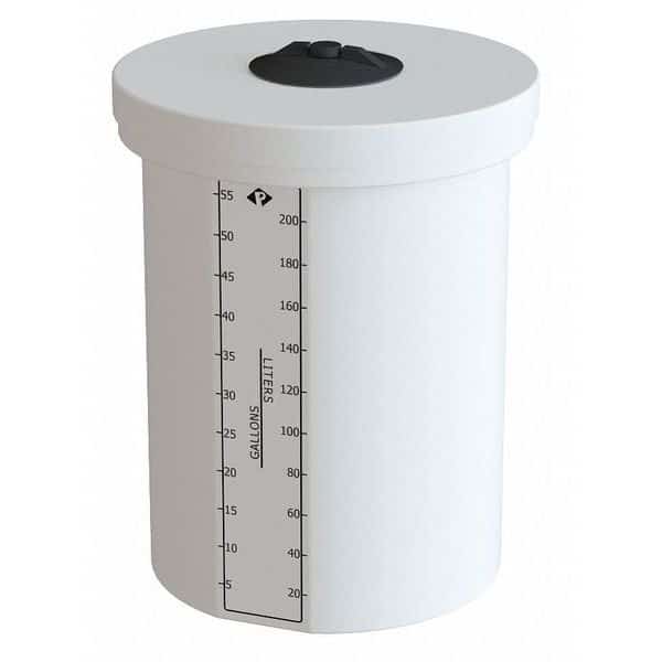 Solid Top Process Tank Nat XLPE 55 Gal