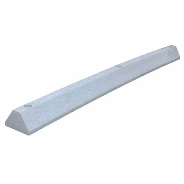 Parking Block, Standard, 6 ft., Gray, Spikes