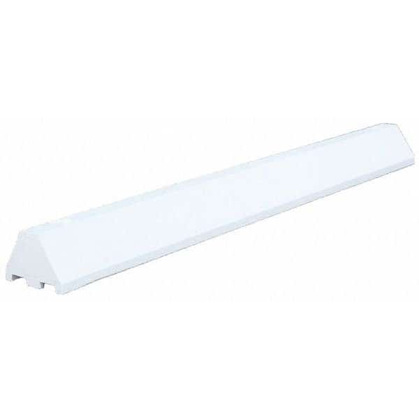 Parking Blocks, 4 in Height, 4 ft Length, Ultra White
