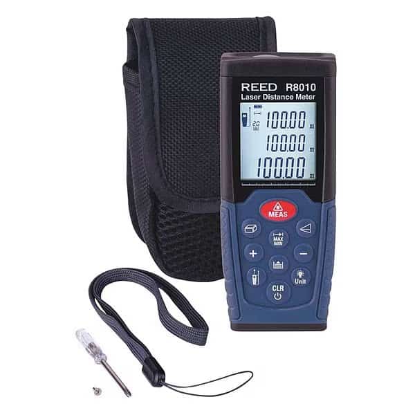 Laser Distance Meter,328ft, Mfr#: R8010, REED INSTRUMENTS