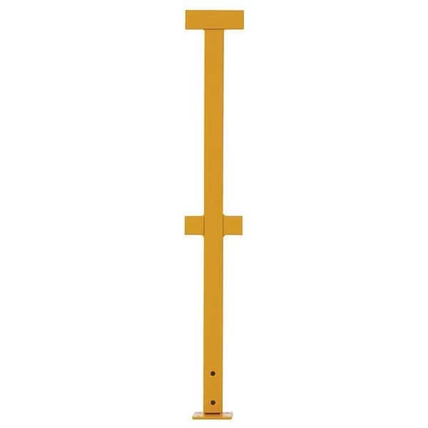 Handrail, 42" High, Run Post, Yellow