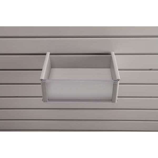 Basket, Plastic, 8 x 10 x 4", White