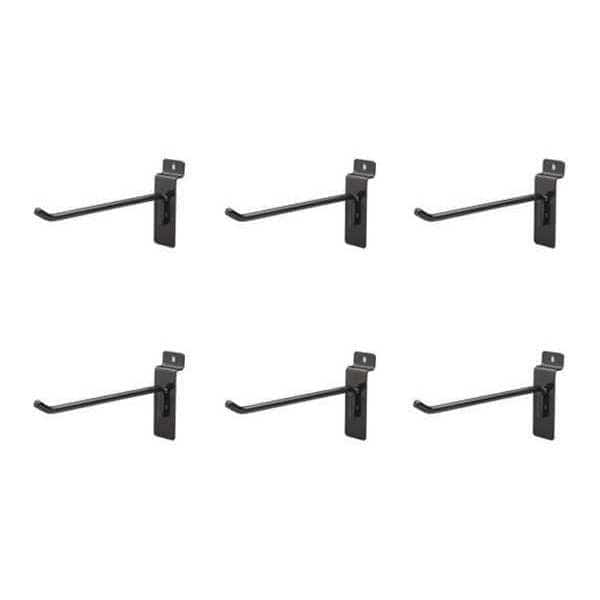 Hooks, Black, 6", 45 deg., PK6