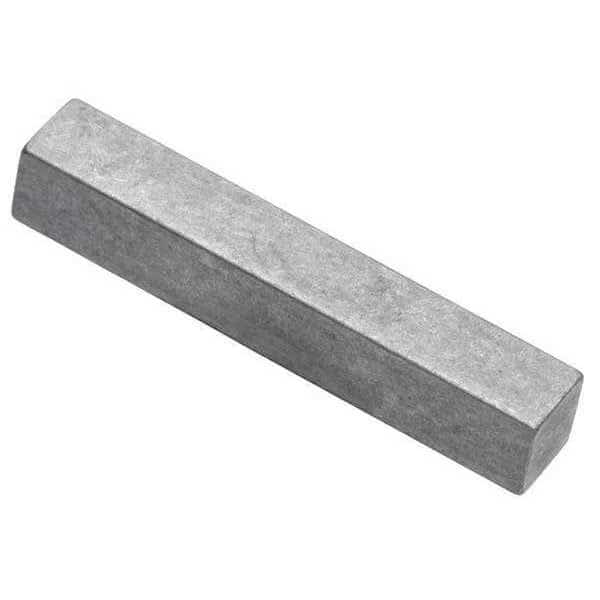 Bilateral Key Stock, 12 in L, 5/32 in W, 5/32 in H, Stainless Steel