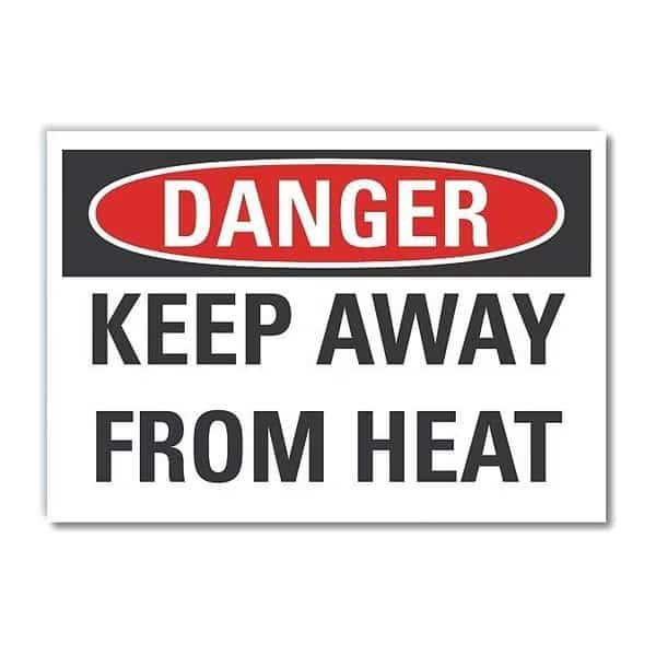 Keep Away Danger Label, 7 in H, 10 in W, Polyester, Vertical Rectangle, English, LCU4-0424-ND_10X7, Lyle, Mfr#: LCU4-0424-ND_10X7