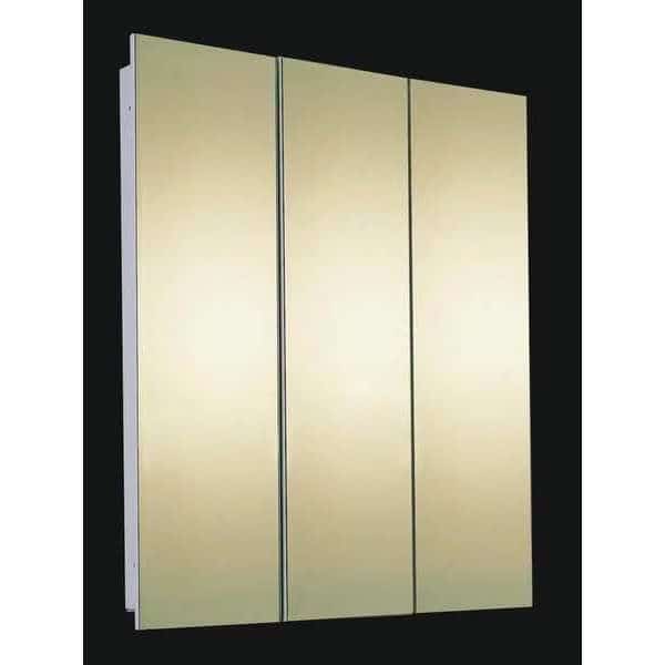 48" x 36" Fully Recessed Polished Edge Tri-View Medicine Cabinet