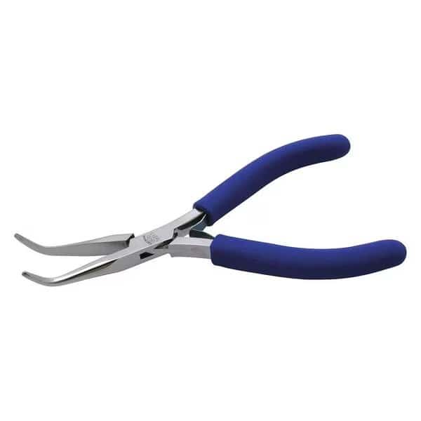 Pliers Bent, Nose, 6" Long Smooth Jaws