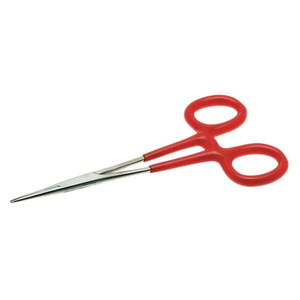 Hemostat Str. Serrated, 5" Plastic Grip