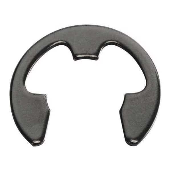 External-E E-Clip, Steel Black Phosphate Finish, 1.40 mm Shaft Dia